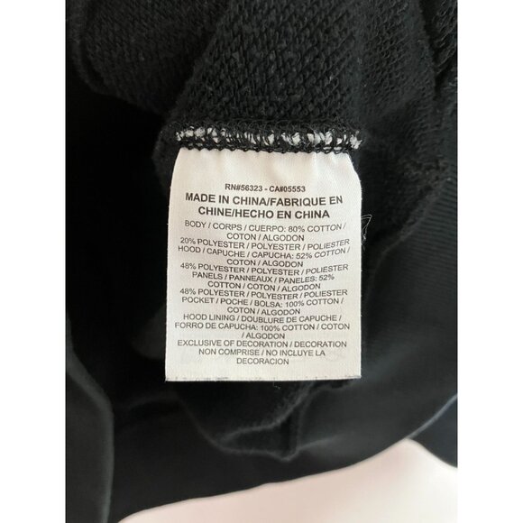 Nike Women's Medium Black Cowlneck Full Pull Over Hoodie Quilted Pattern Sleeve - Picture 7 of 10